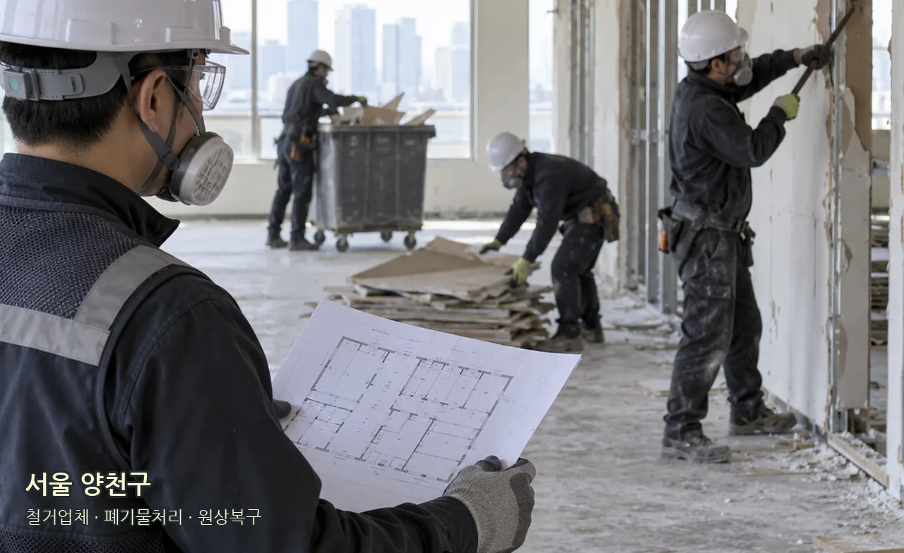 서울 양천구 안전한 작업 범위 검토 예시