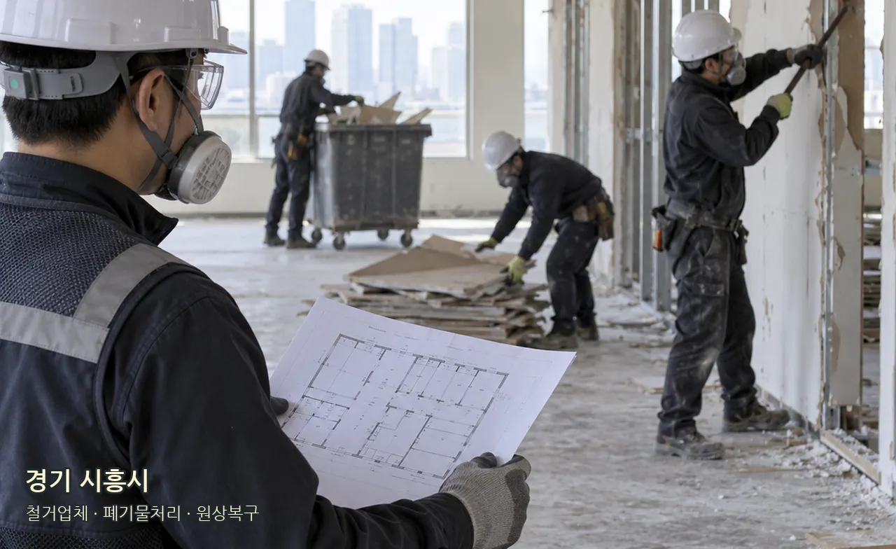 경기 시흥시 안전한 작업 범위 검토 예시